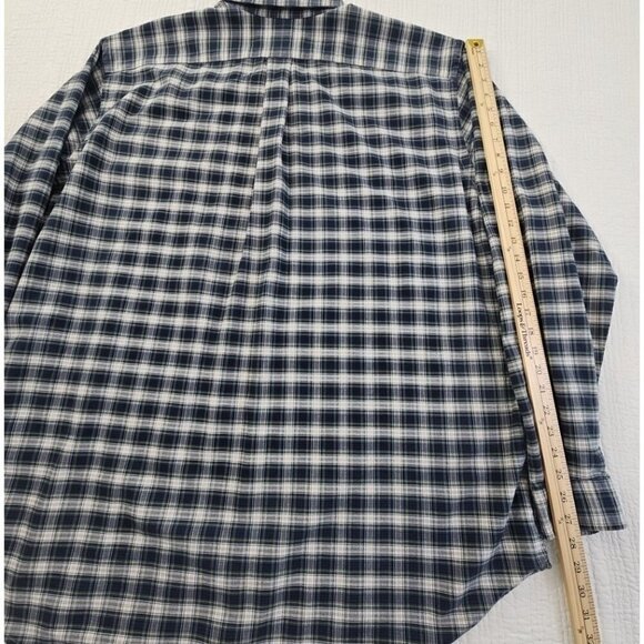 Ralph Lauren Flannel Shirt Men's 2XLT Button Down Classic Fit Green Plaid EUC LN - Picture 14 of 16